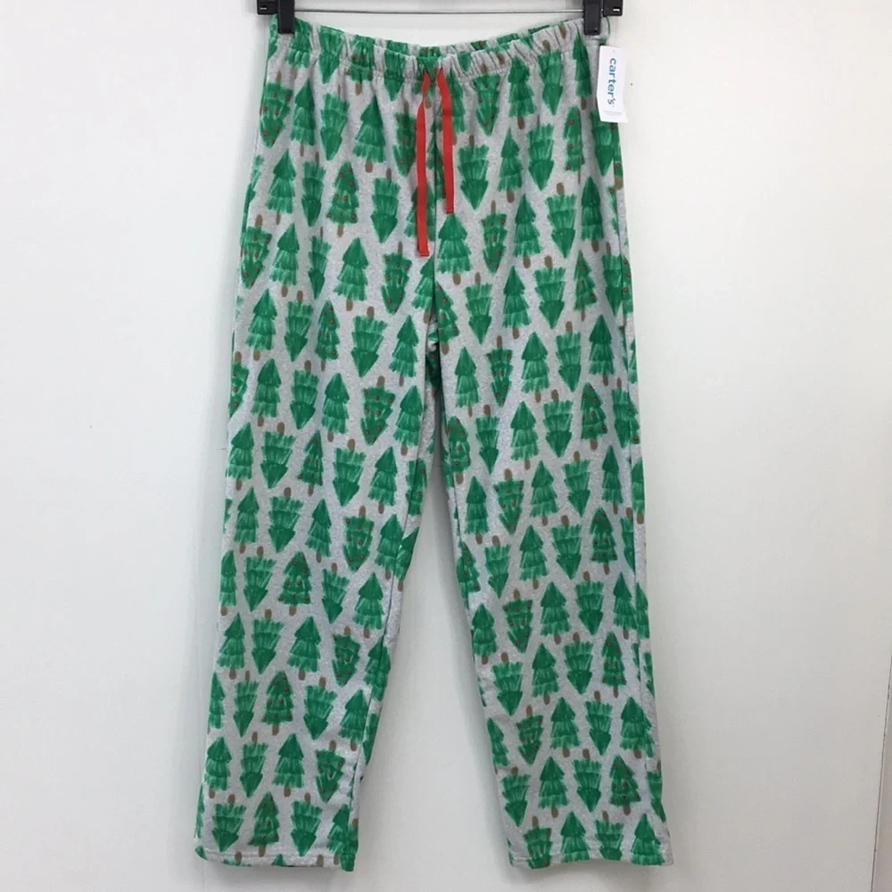 Carters Fleece Christmas Tree Pj Pants Various Sizes Each NEW With Tags